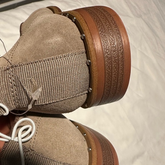 Franco Sarto Taupe Suede Loafers - Picture 4 of 6